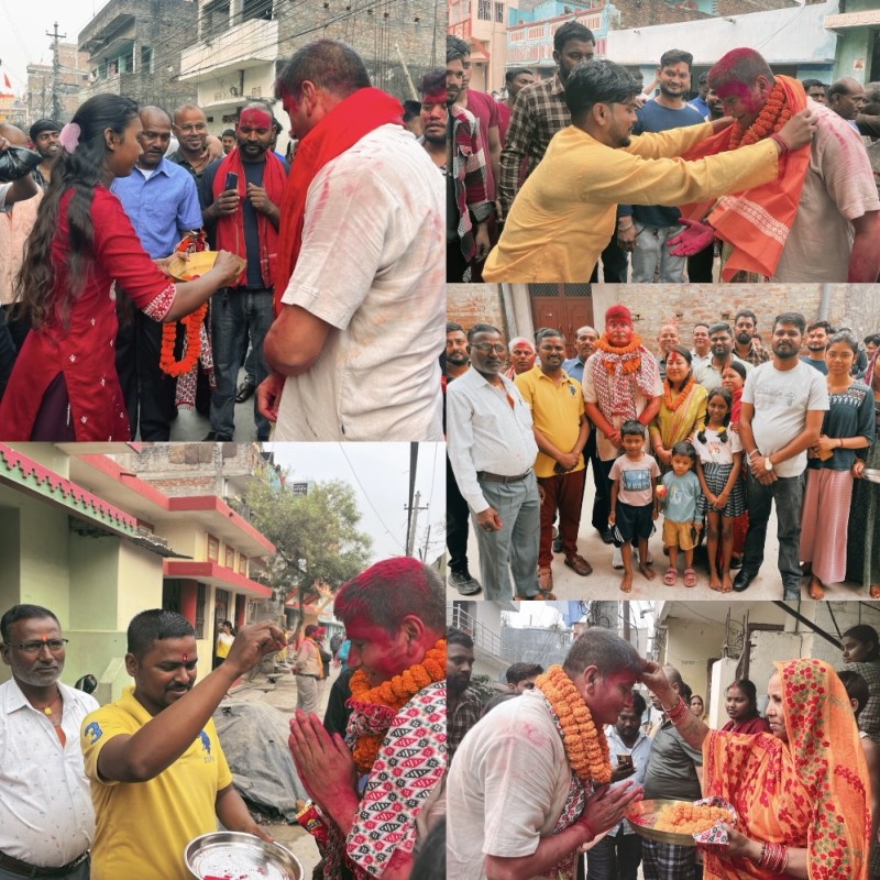 पर्सा–१ का विजेता हरि पन्तको श्रीपुरमा भव्य स्वागत, जनसागर उर्लियो