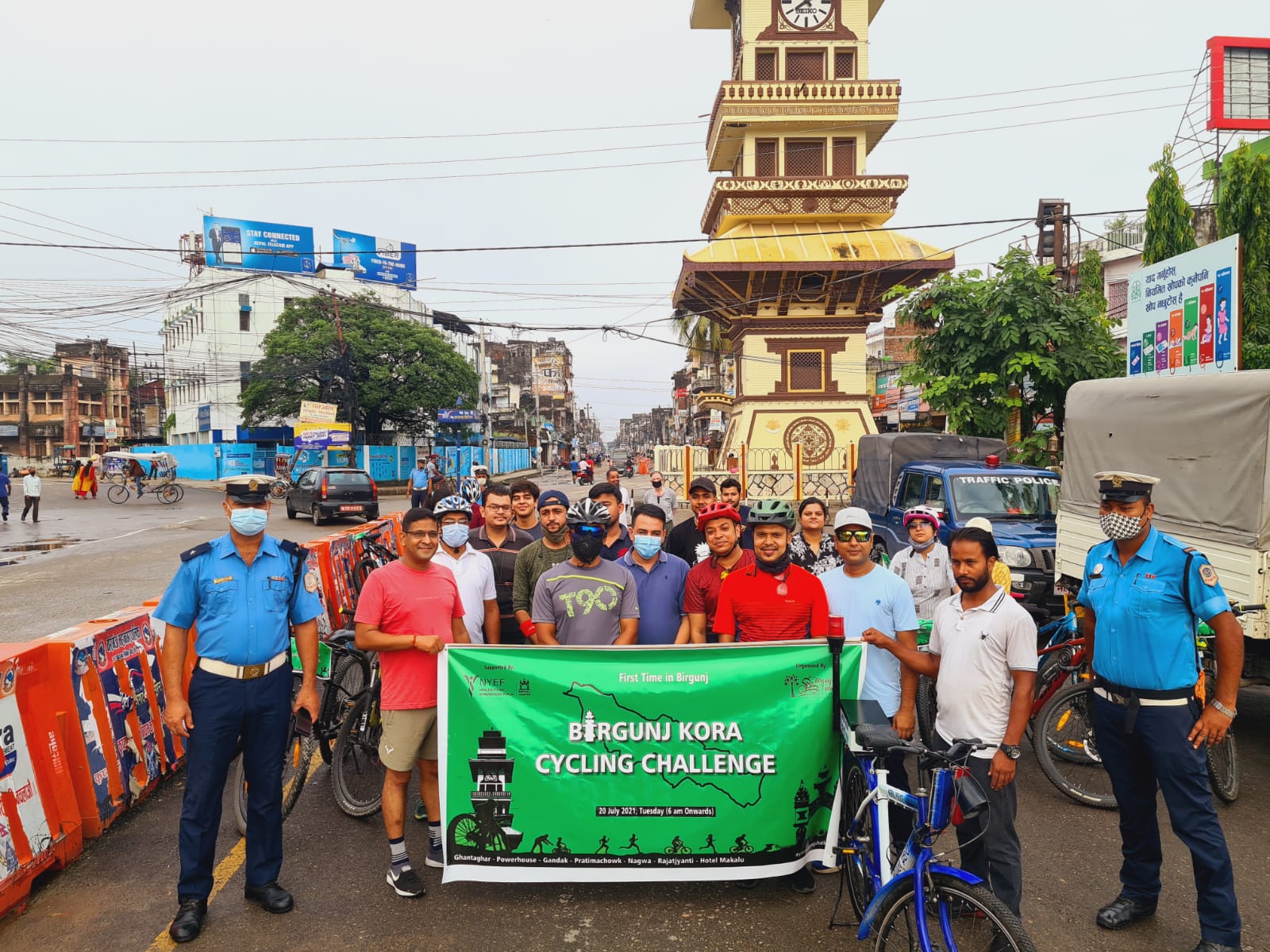 पहिलो चोटि आयोजक भएको  बिरगन्ज कोरा साइक्लिंग चैलेंज सफलताका साथ संम्पन्न