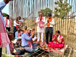 पूर्व मन्त्री ज्वाला कुमारी साह द्वारा बरवामा इमृति नदी पुलको शिलान्यास, विकासको नयाँ आशा जाग्यो