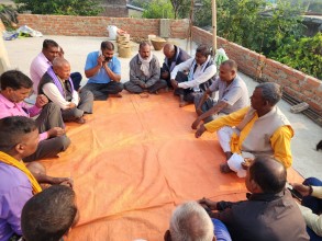 चोर्नी र सुखचैनामा यादवको मतदाता भेटघाट
