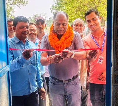 हरपतंगजमा  मेयर सरावगीले  गरे स्नानघरको उद्घाटन