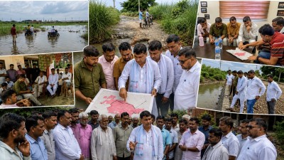 लालपर्सामा डुबान, जलनिकास र तटबन्ध निर्माणको माग; सांसद हरि पन्तले थाले समाधानको पहल